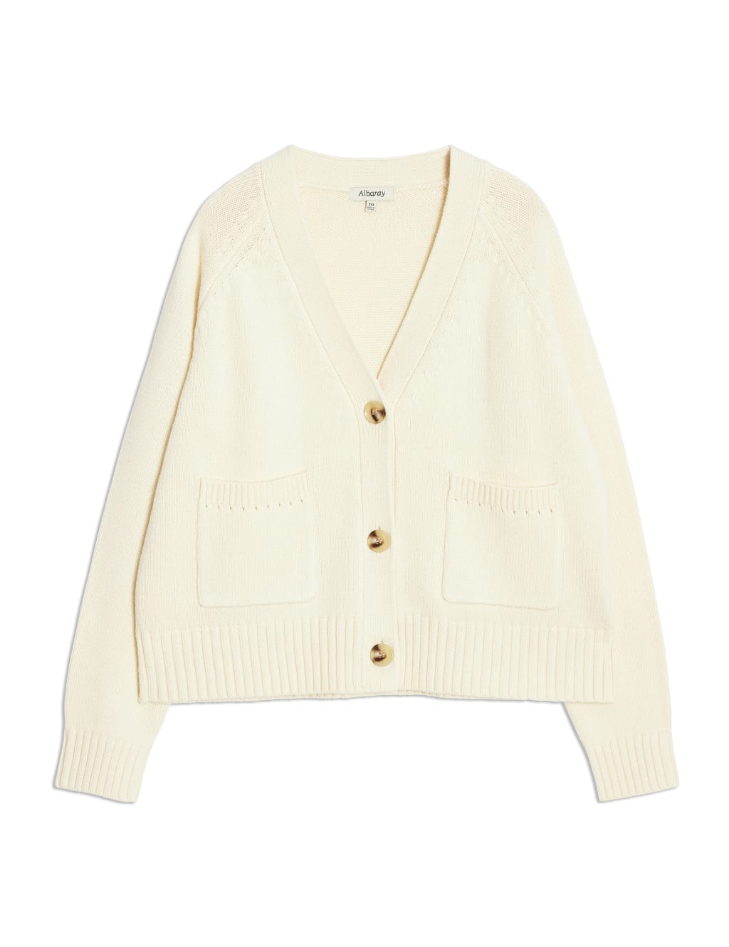 V-Neck Relaxed Cardigan with Wool 2 of 7