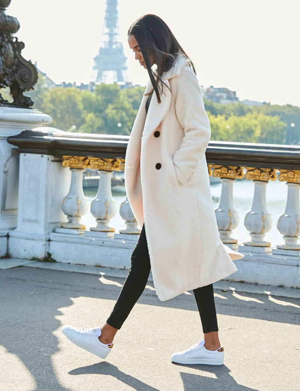 Teddy longline coat cheap