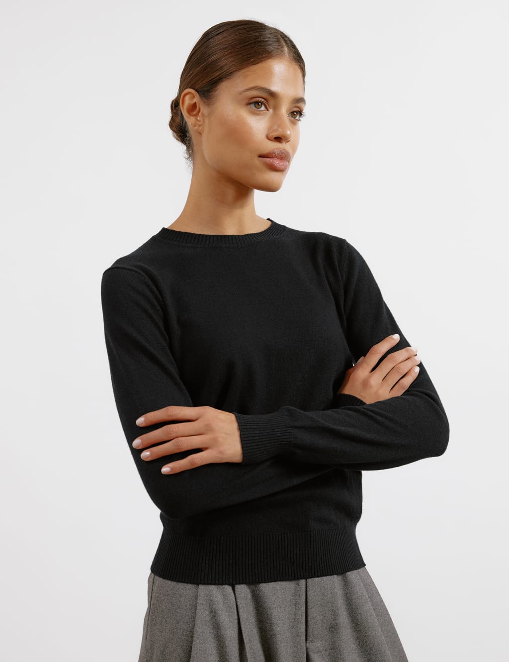 Crew Neck Jumper with Wool Albaray M S
