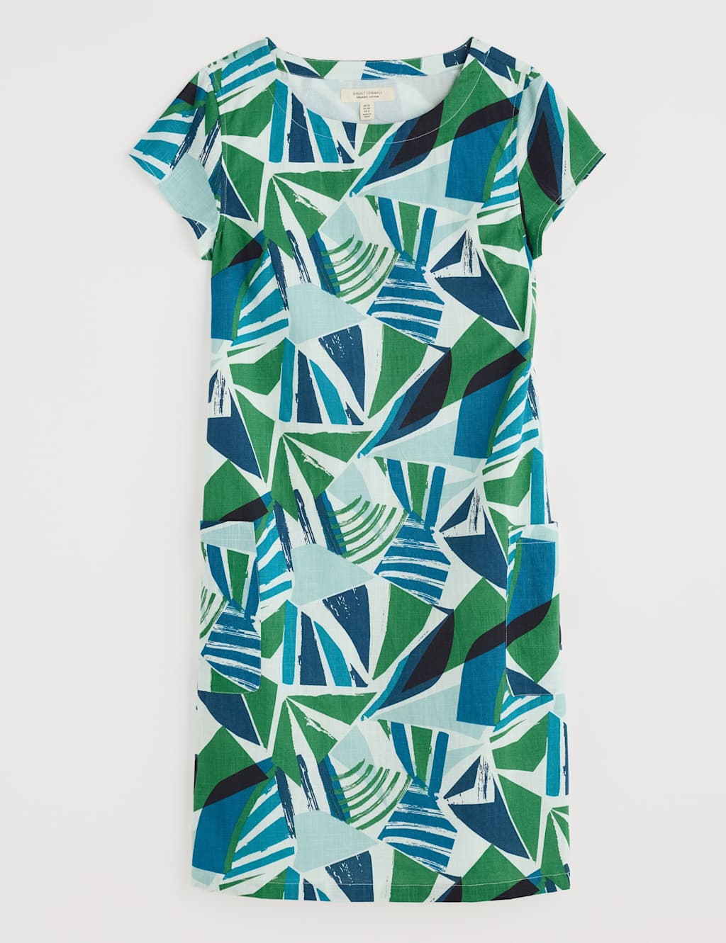 Pure Cotton Geometric Shift Dress 2 of 5