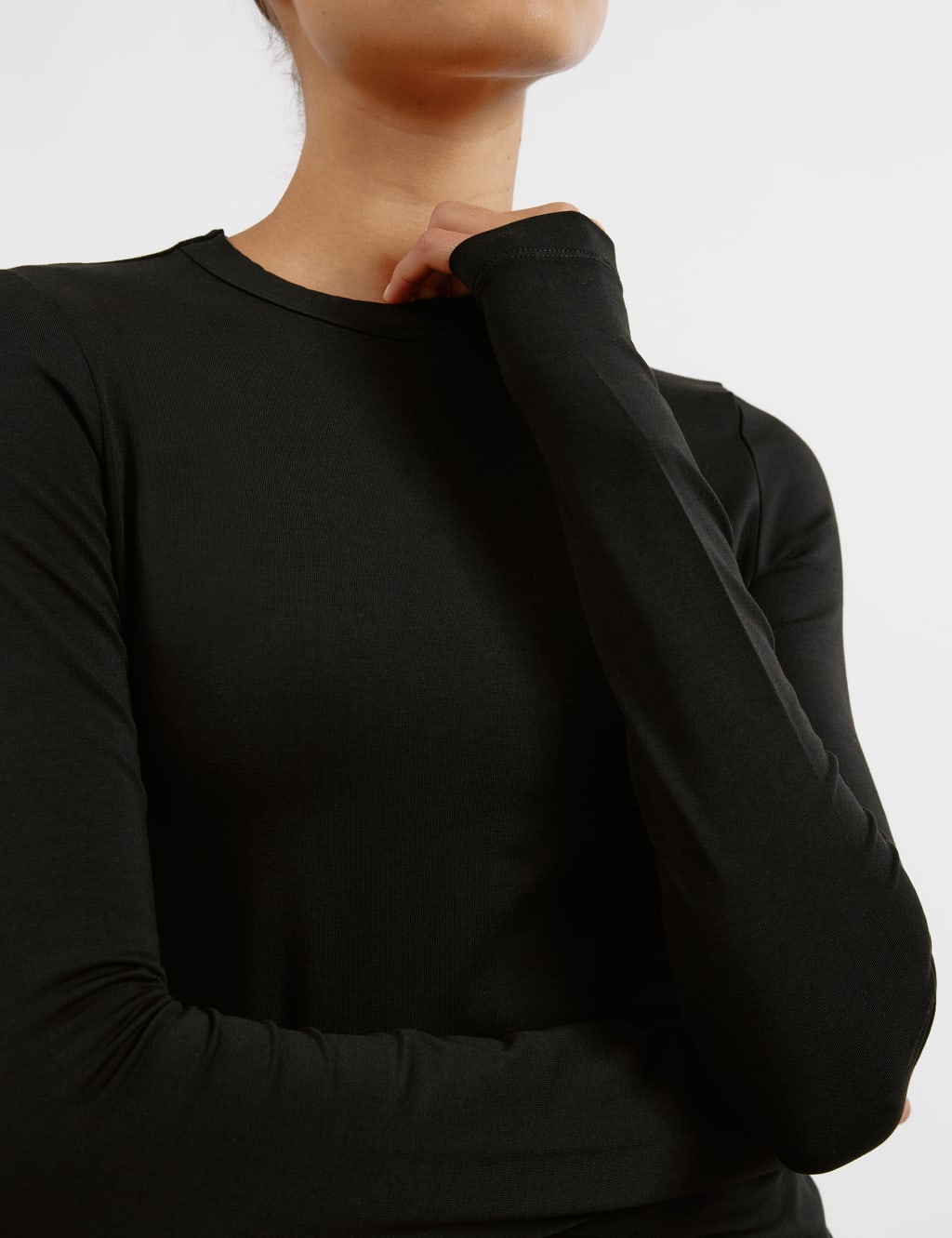 Jersey Round Neck Mini Bodycon Dress 4 of 5