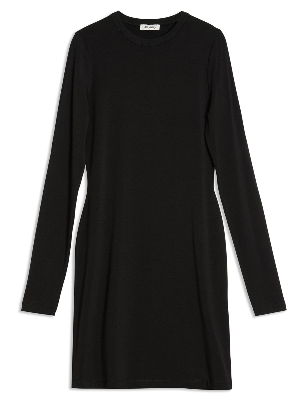 Jersey Round Neck Mini Bodycon Dress 2 of 5