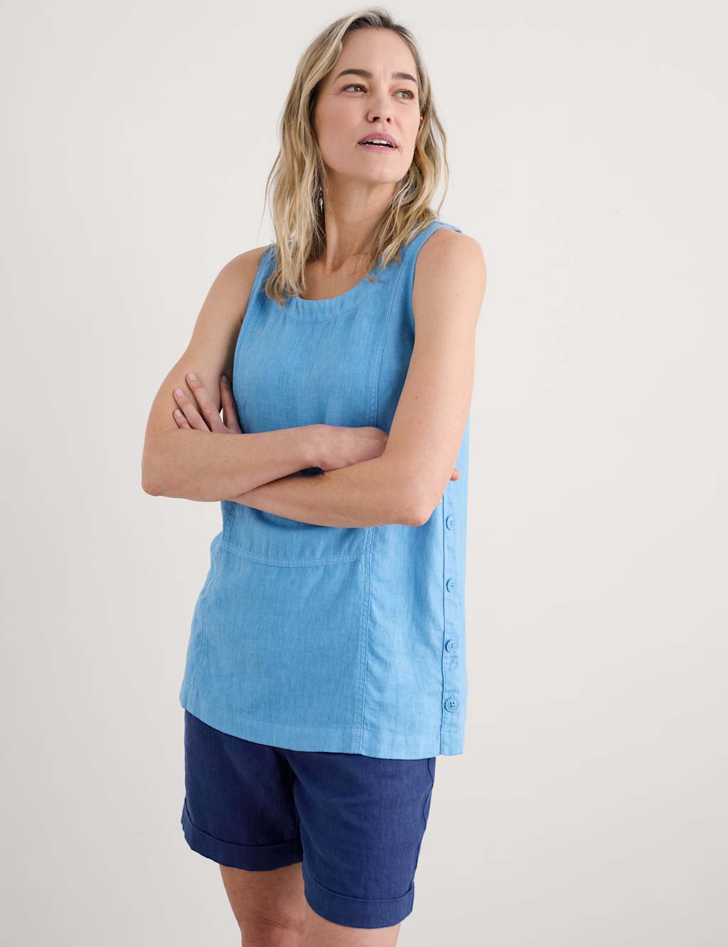 Pure Linen Vest 3 of 4
