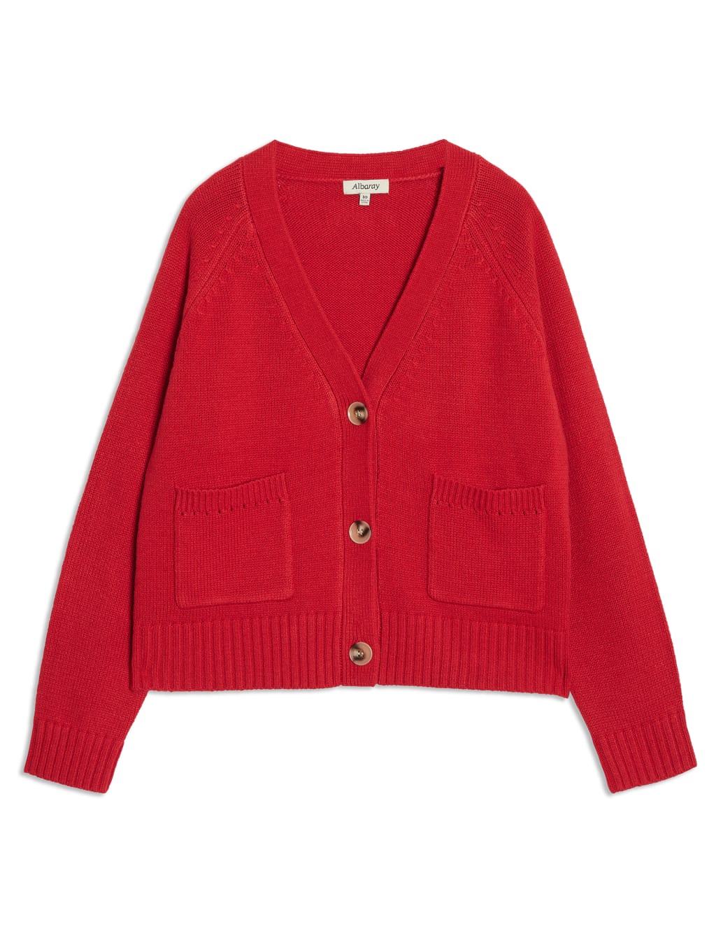 V-Neck Relaxed Cardigan with Wool 2 of 6