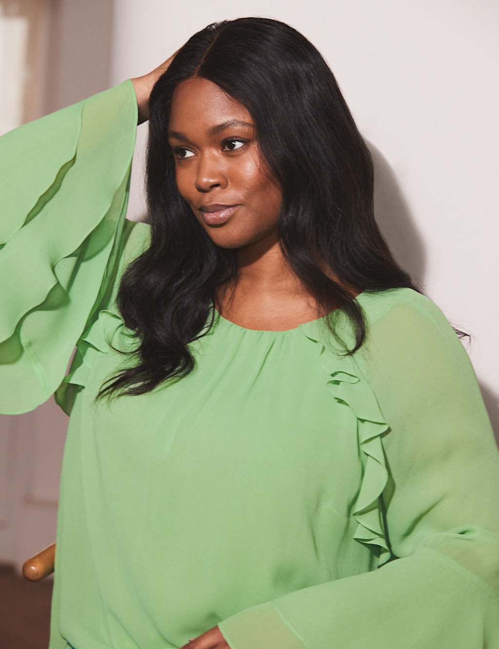Ruffle Angel Sleeve Blouse 4 of 5