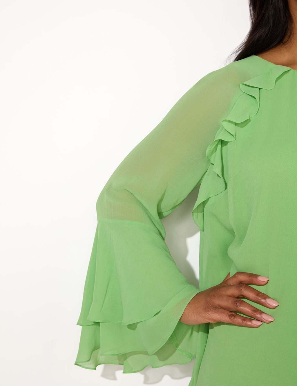 Ruffle Angel Sleeve Blouse 5 of 5