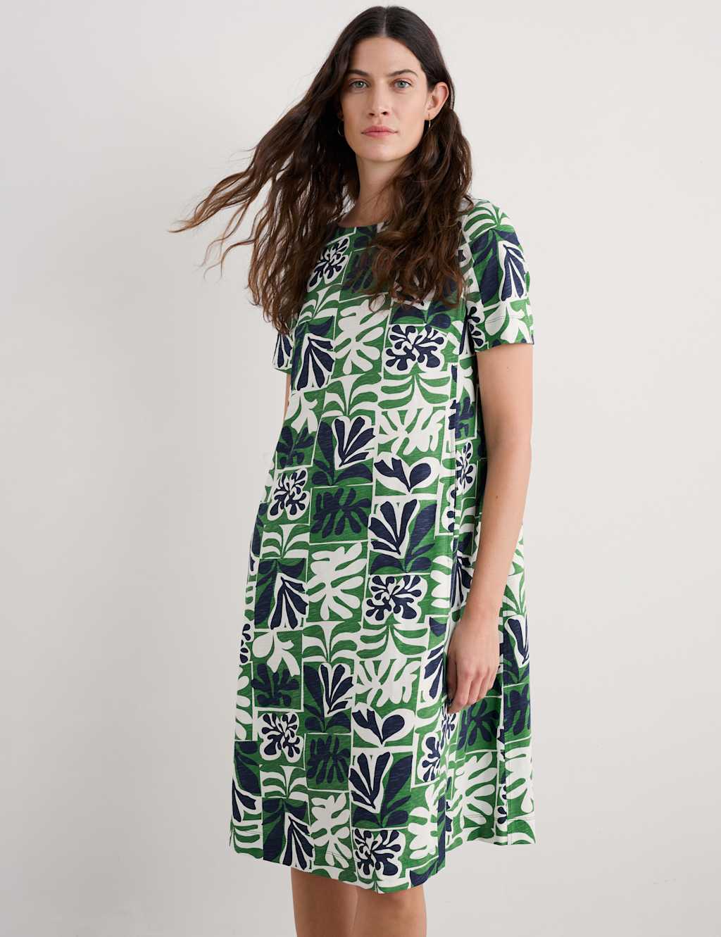 Pipers Pure Printed Cotton Midi Swing Dress 4 of 5
