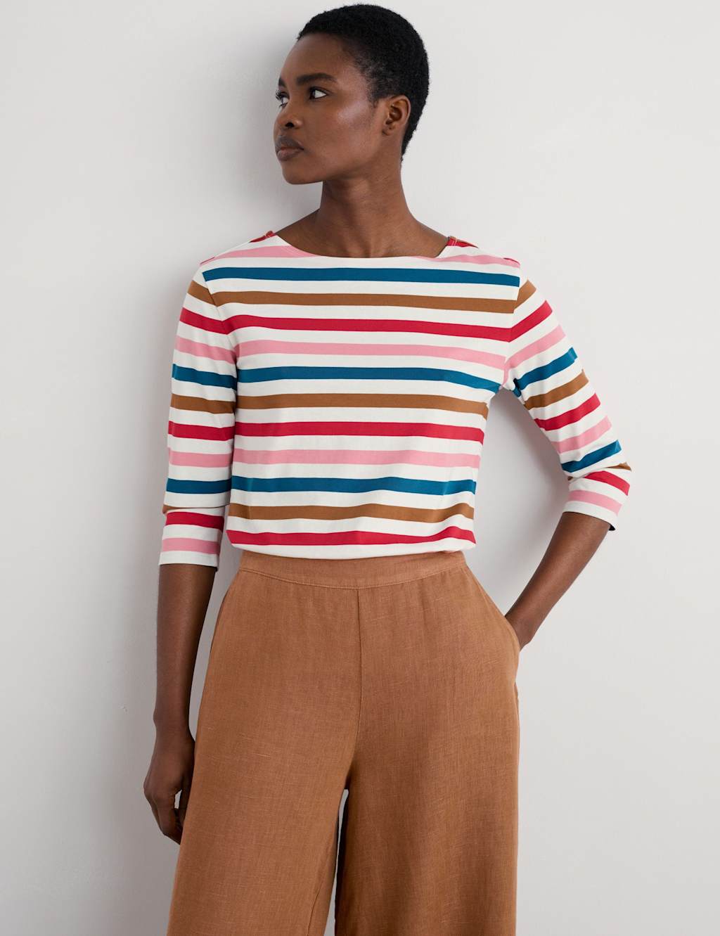 Pure Cotton Striped Top 3 of 4
