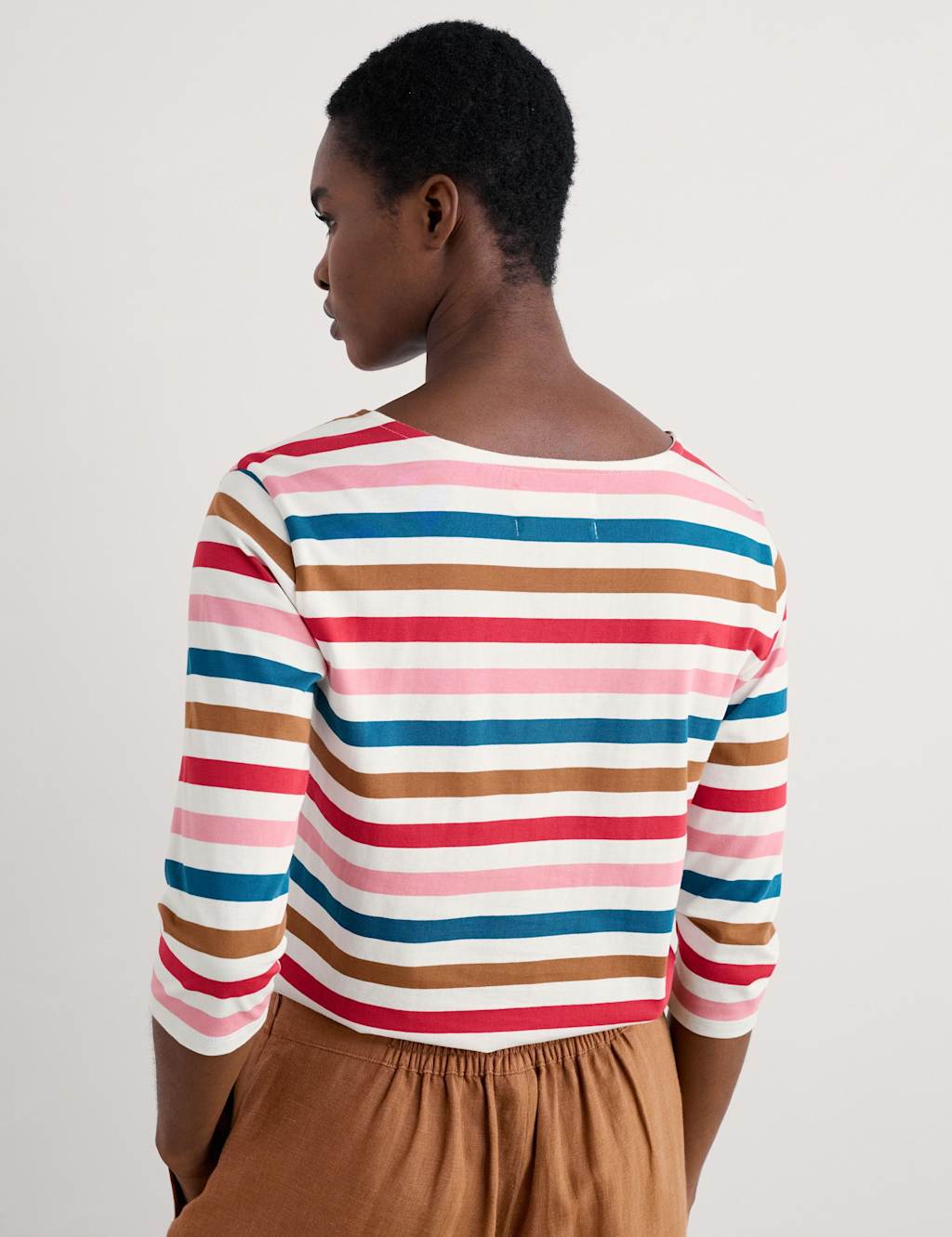Pure Cotton Striped Top 4 of 4