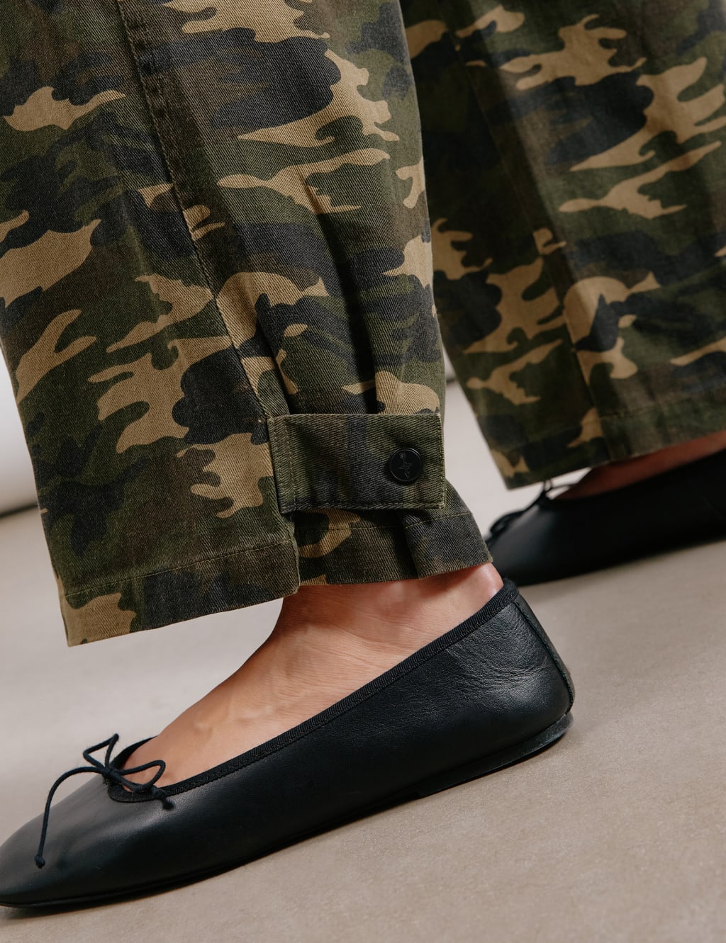 Pure Cotton Cargo Camo Trousers 4 of 4