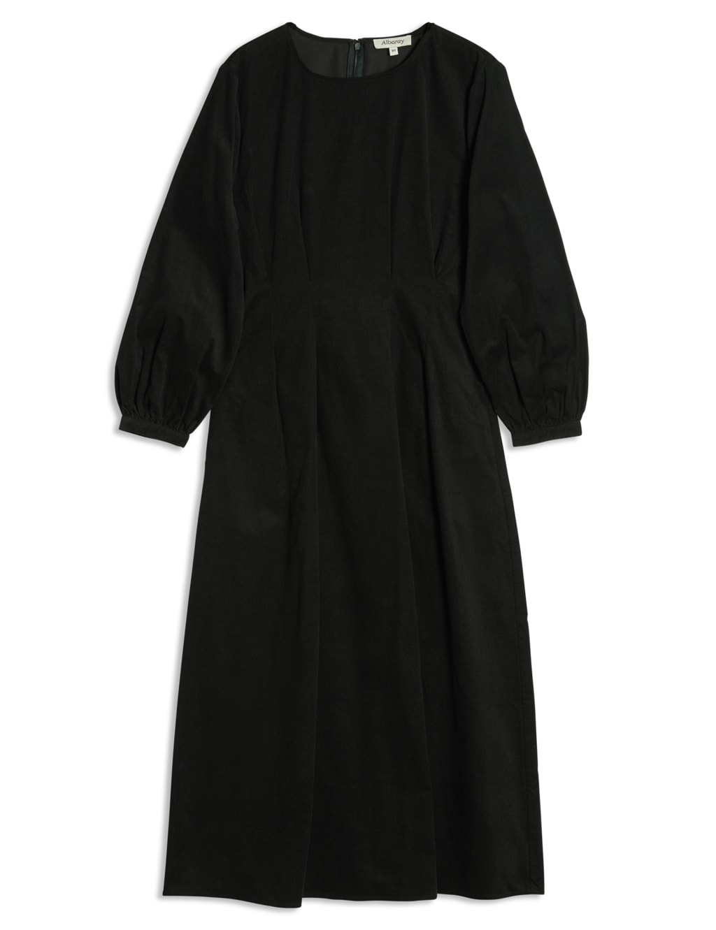 Pure Cotton Cord Midi Waisted Dress 2 of 5