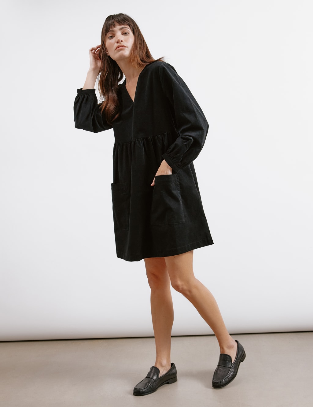 Casual smock dress top