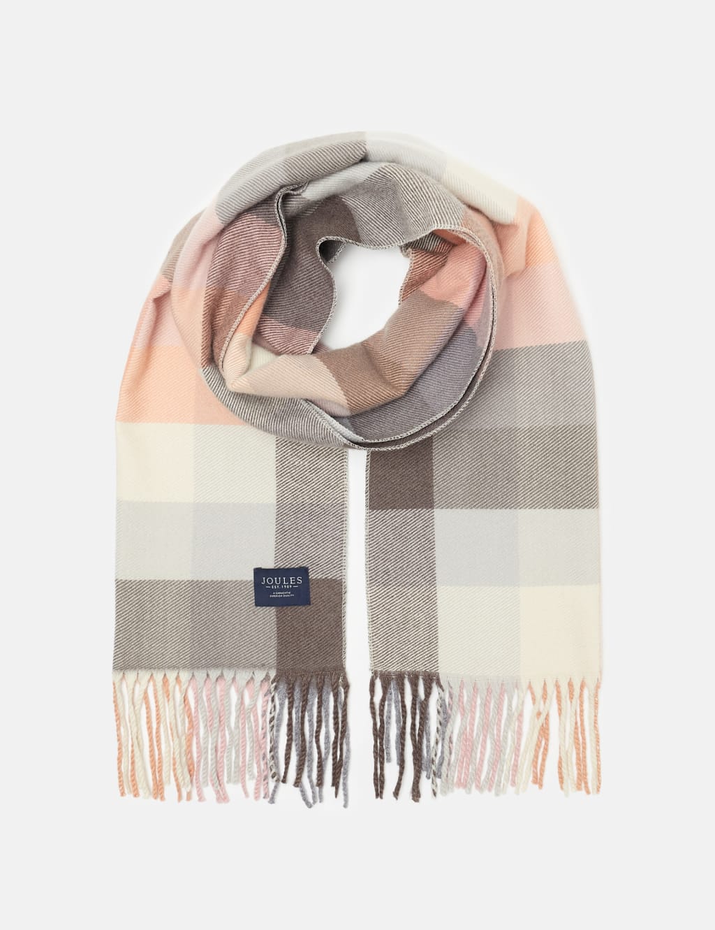 Checked Tassel Scarf 2 of 4