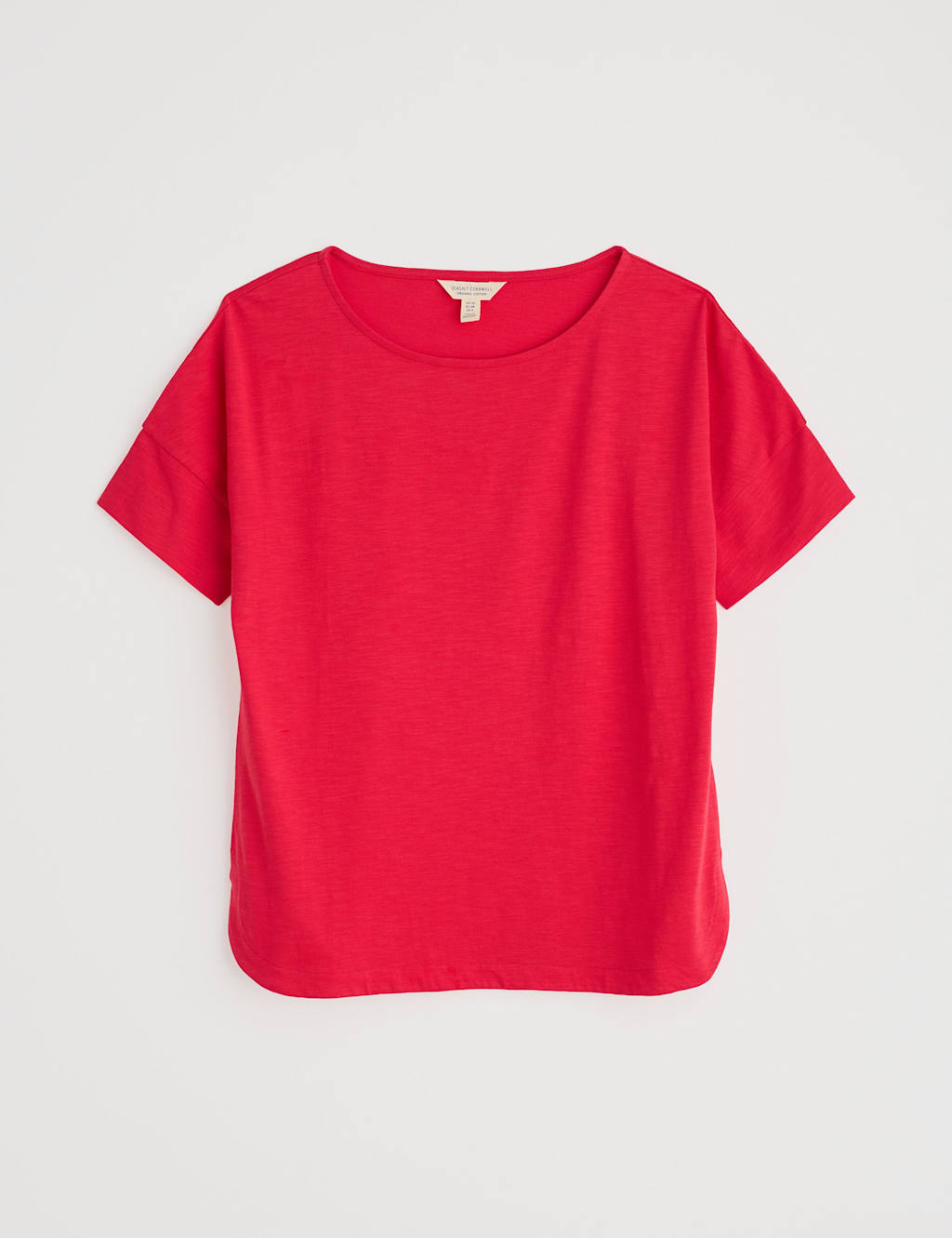 Pure Cotton Slash Neck Relaxed T-Shirt 2 of 4