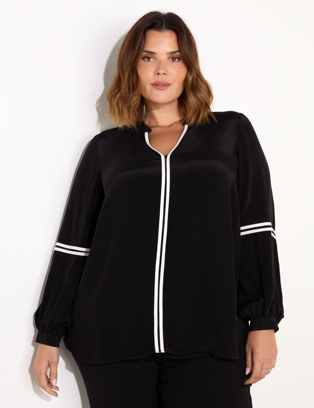 V-Neck Blouse 2 of 7