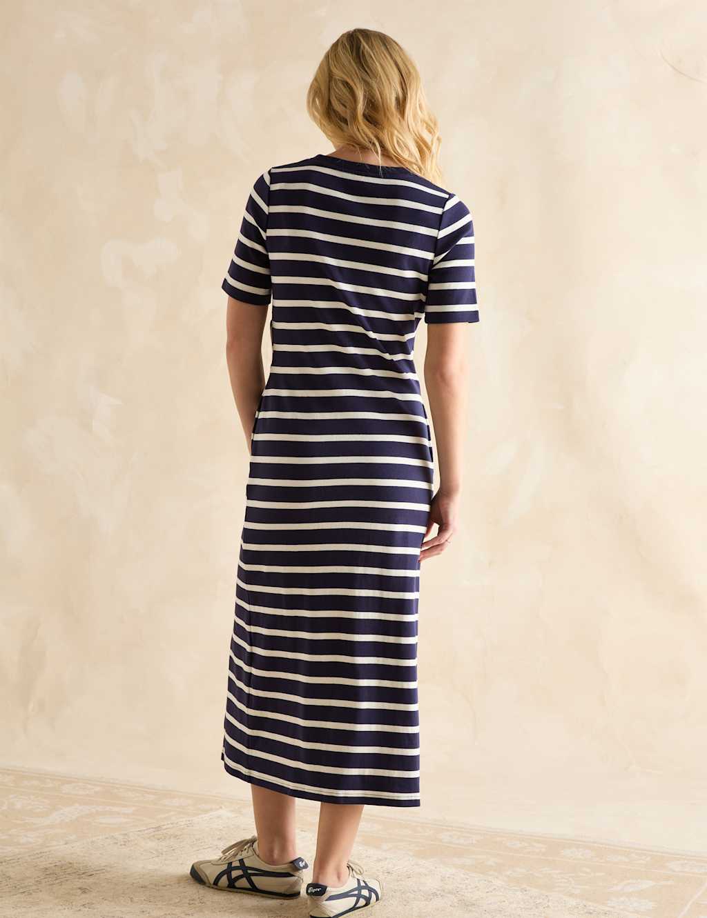 Jersey Striped Midaxi T-Shirt Dress 4 of 6