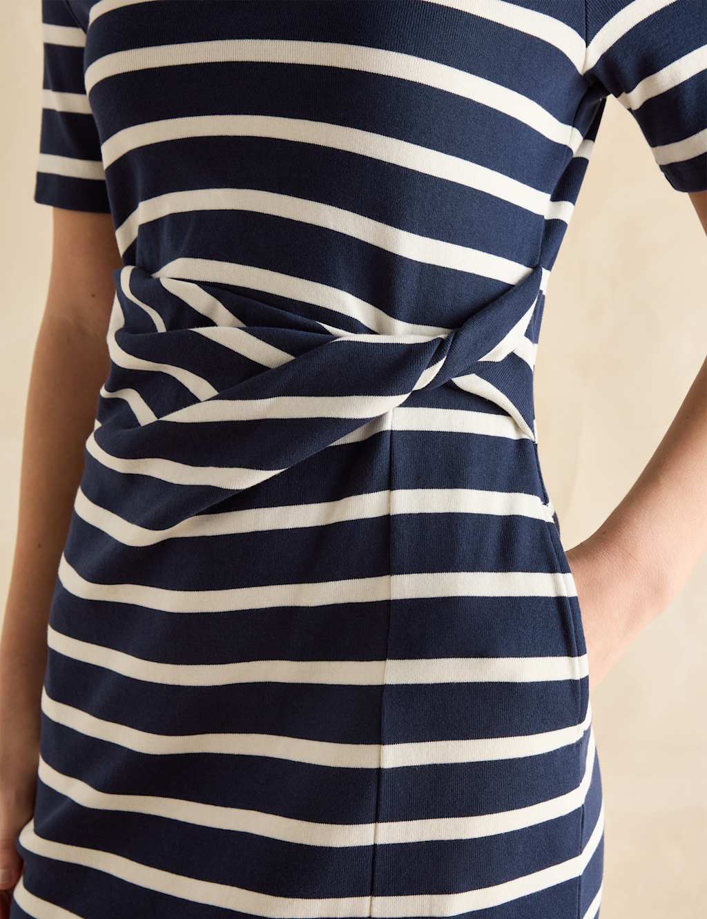 Jersey Striped Midaxi T-Shirt Dress 6 of 6