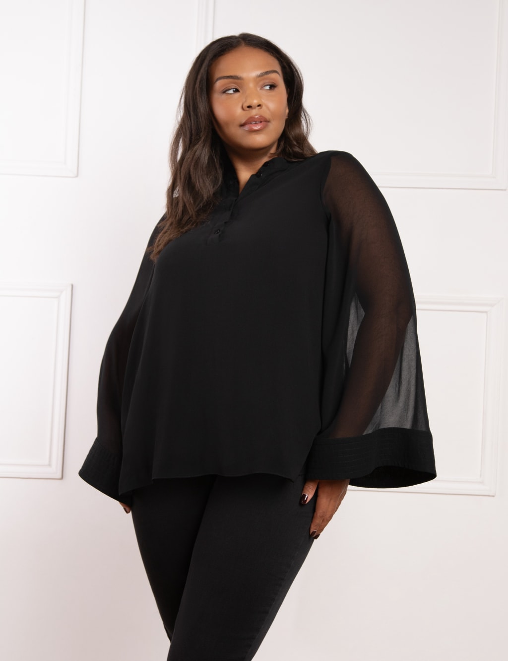 Collarless Blouse 3 of 4
