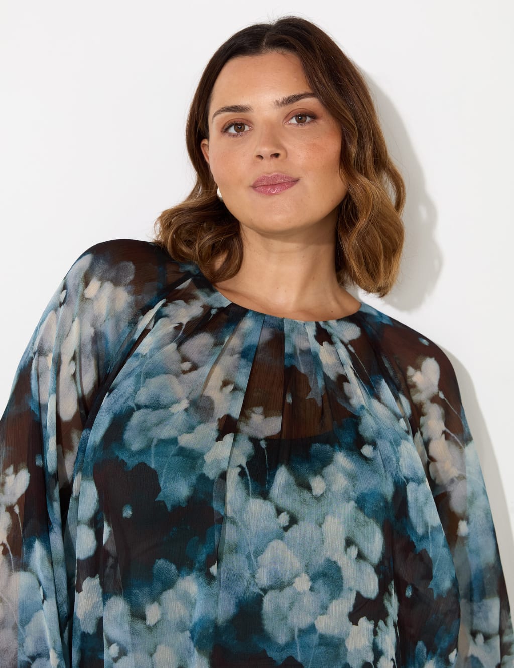 Floral Pleated Top 3 of 5