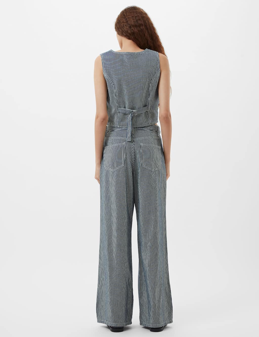 Denim Pinstripe Waistcoat 4 of 4