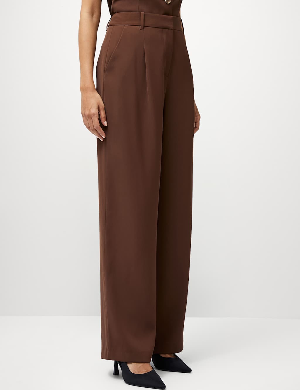 Pleat Front Straight Leg Trousers 3 of 4