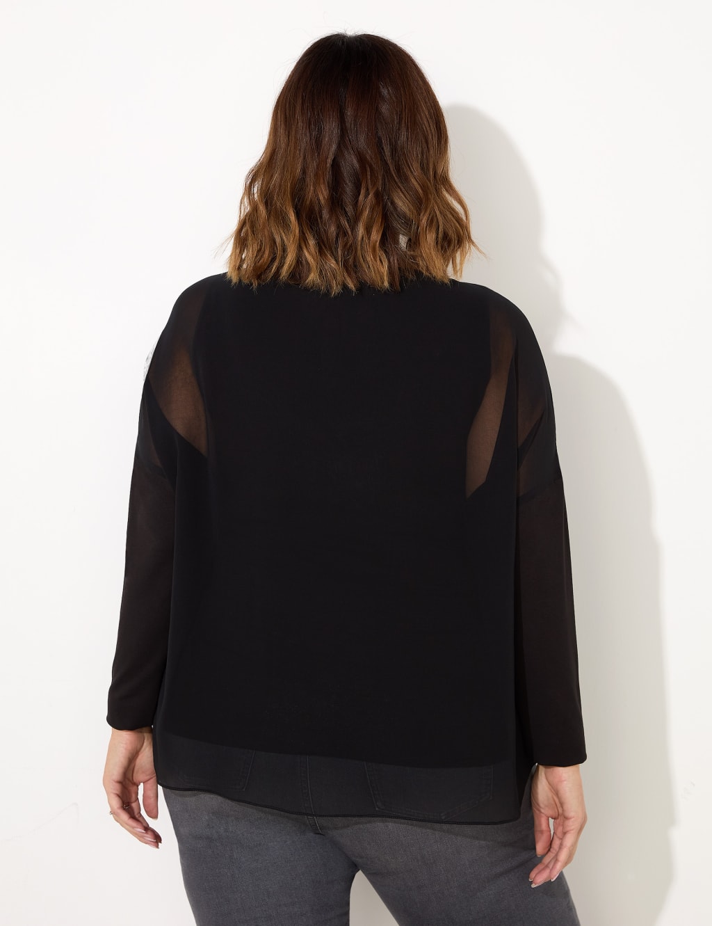 Overlay chiffon top discount