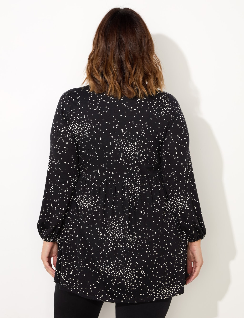 Star Print Gathered Tunic 4 of 4