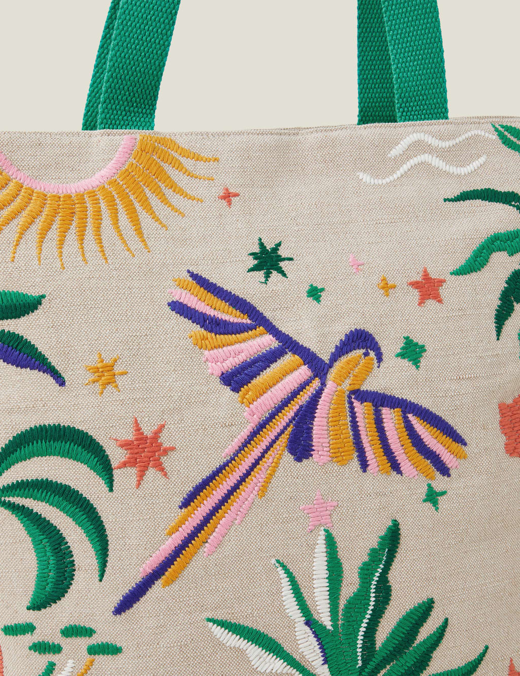 Jute Embroidered Tote Bag