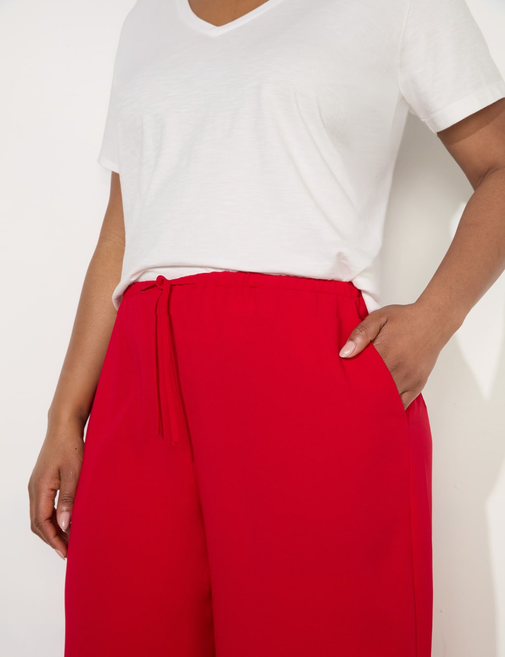 Elasticated Waist Wide Leg Trousers 4 of 4