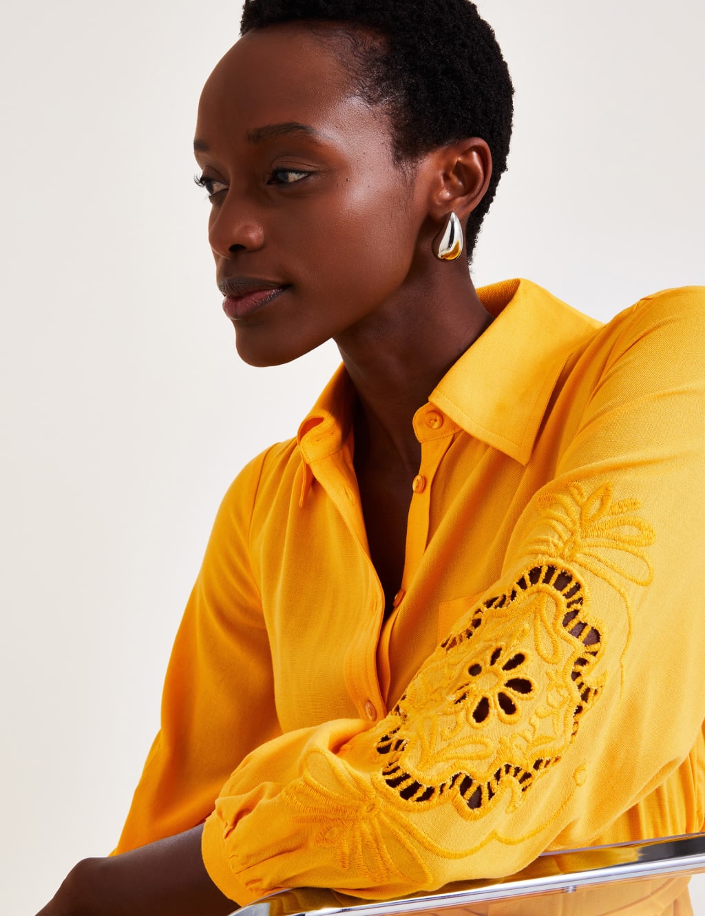 Black and yellow shirt dress shop