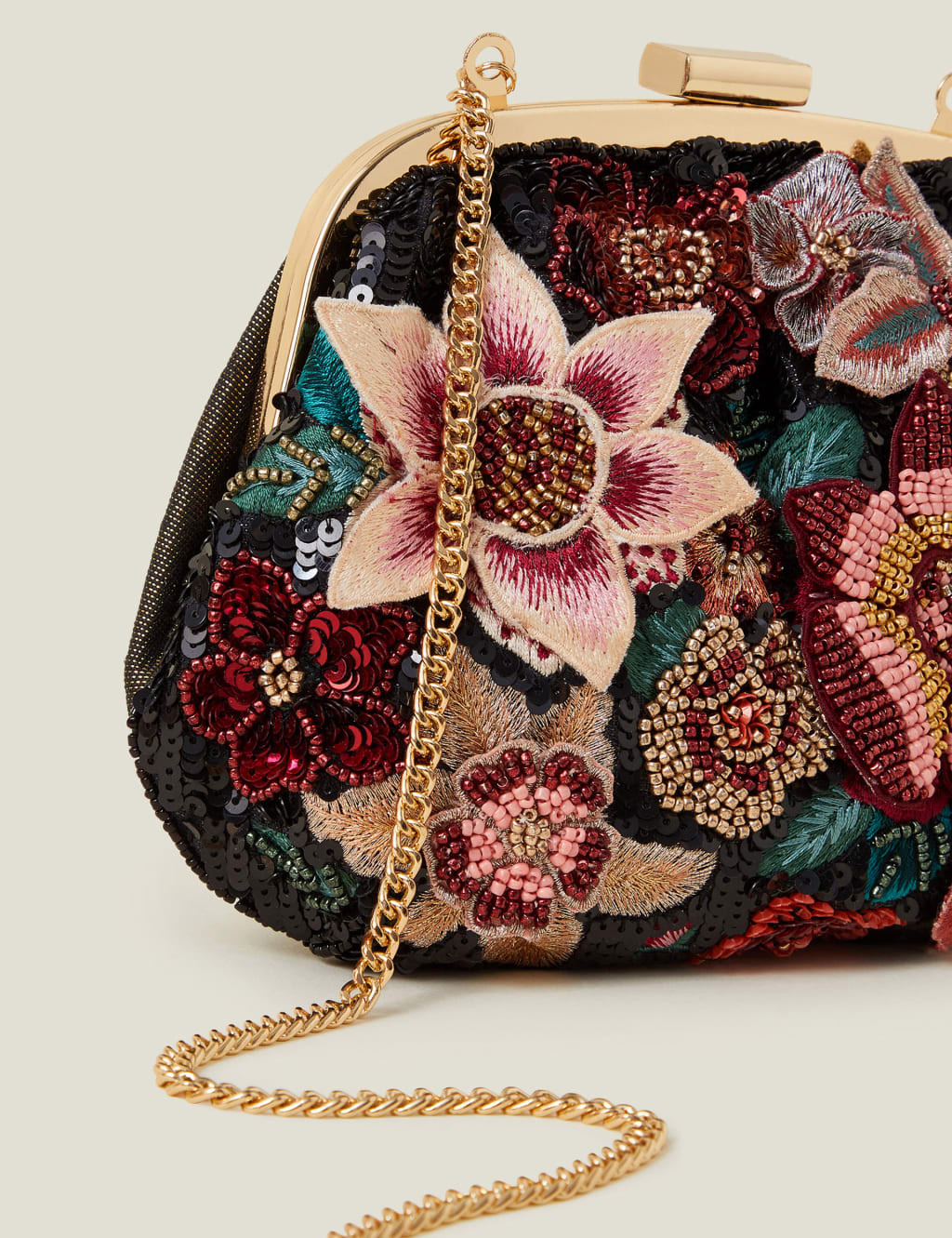 Floral clutch bag hot sale