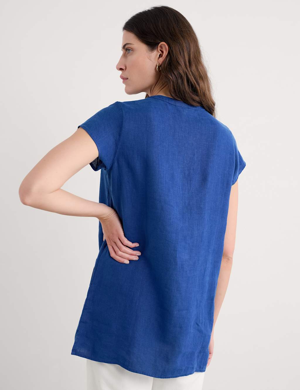 Pure Linen V-Neck Tunic 3 of 4