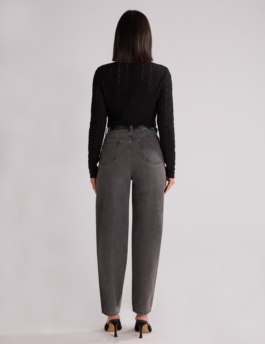 Mid Rise Straight Leg Jeans 2 of 3