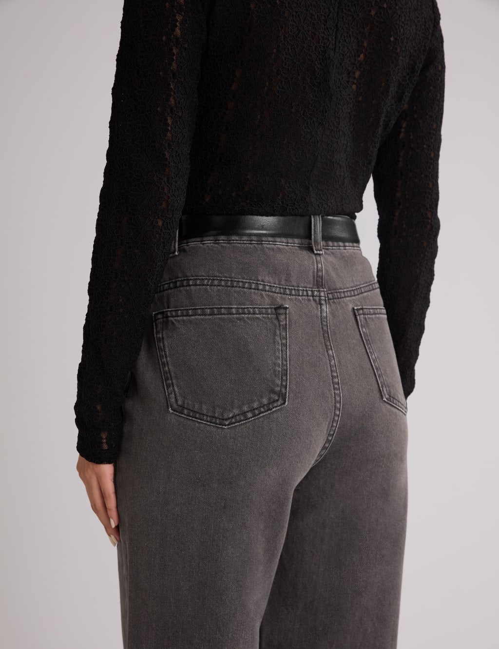 Mid Rise Straight Leg Jeans 3 of 3