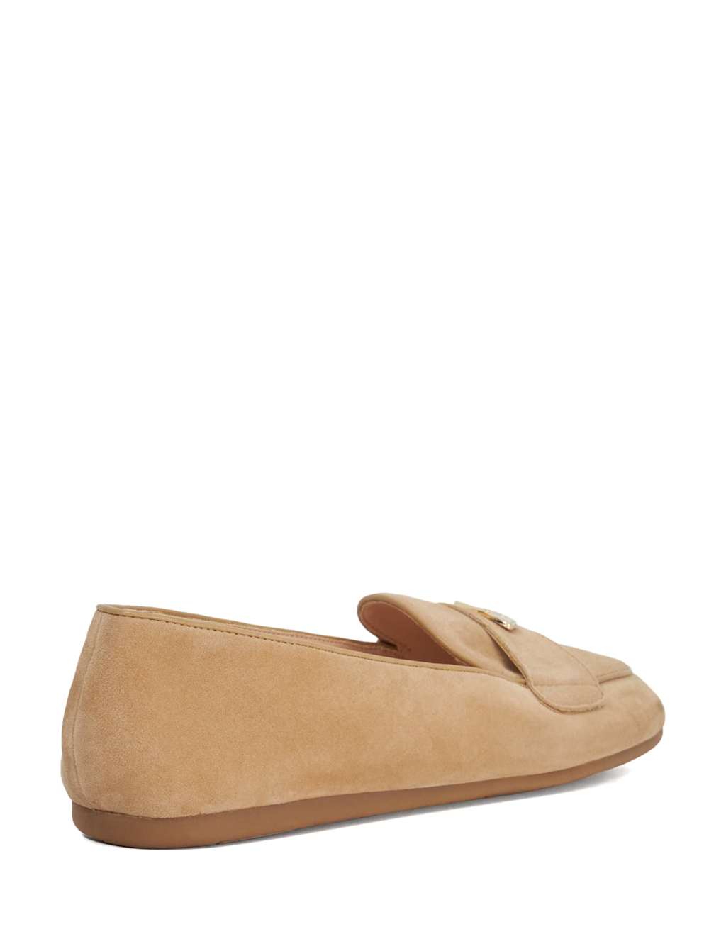 Suede Metal Trim Slip On Flat Loafers 4 of 6