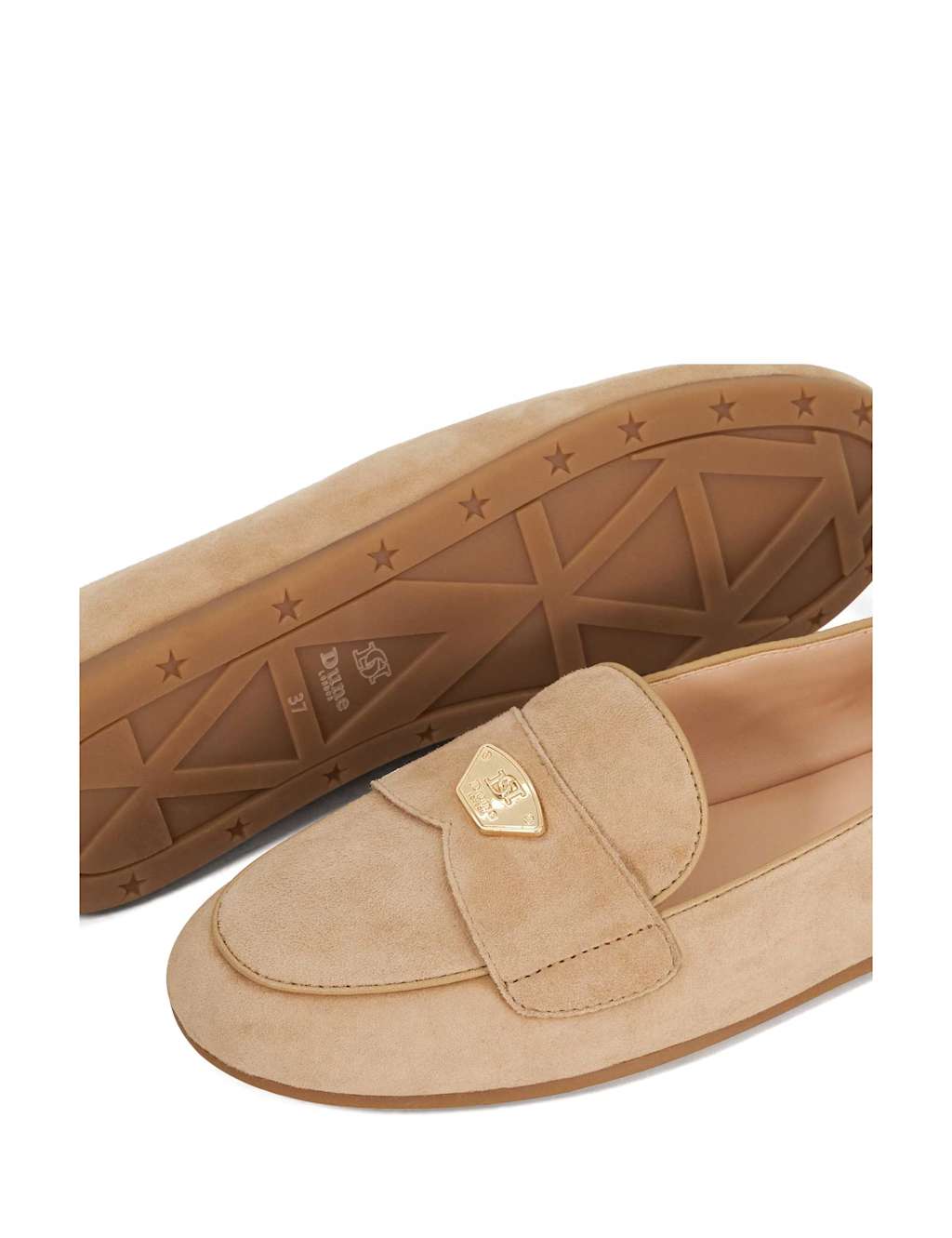 Suede Metal Trim Slip On Flat Loafers 6 of 6