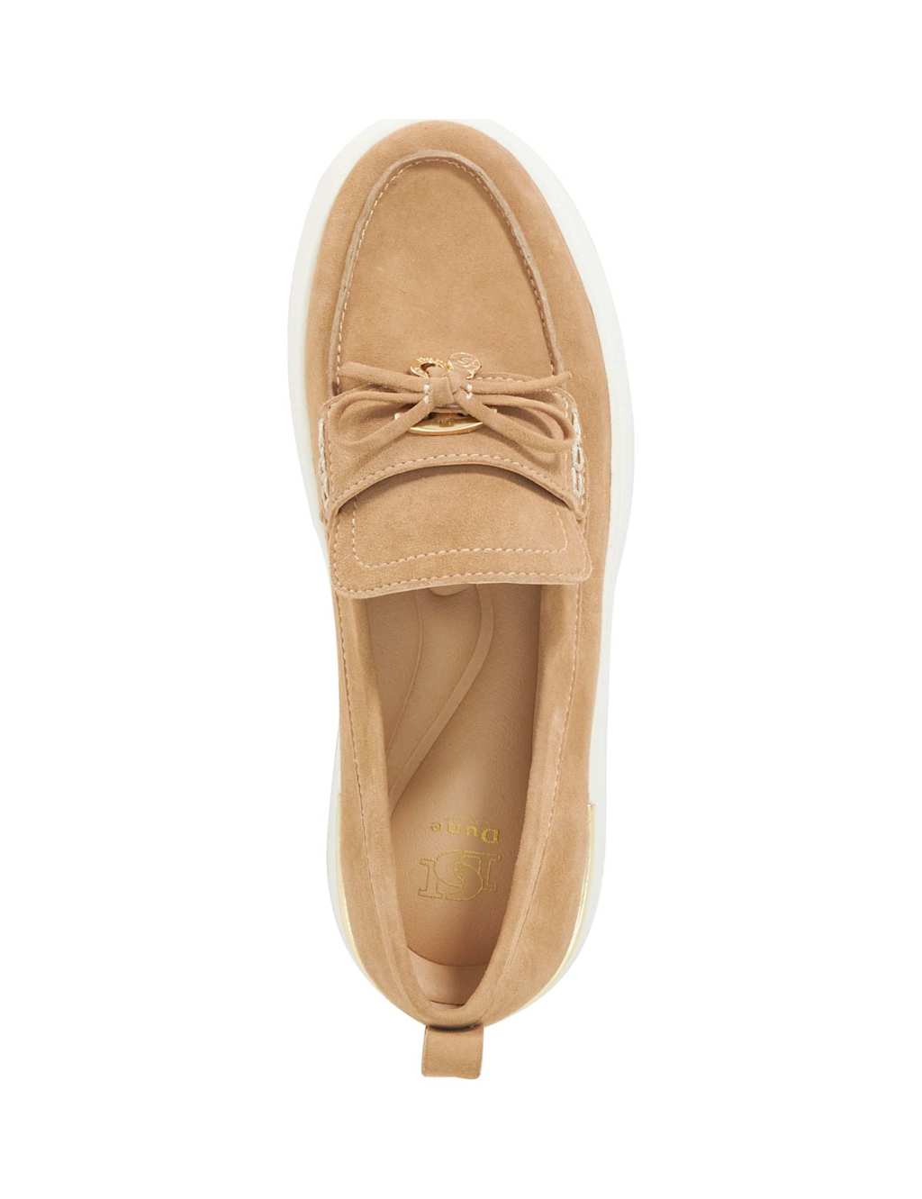 Suede Bow Flat Loafers 2 of 6