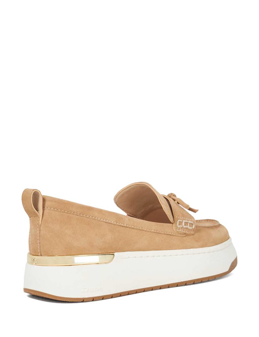 Suede Bow Flat Loafers 4 of 6