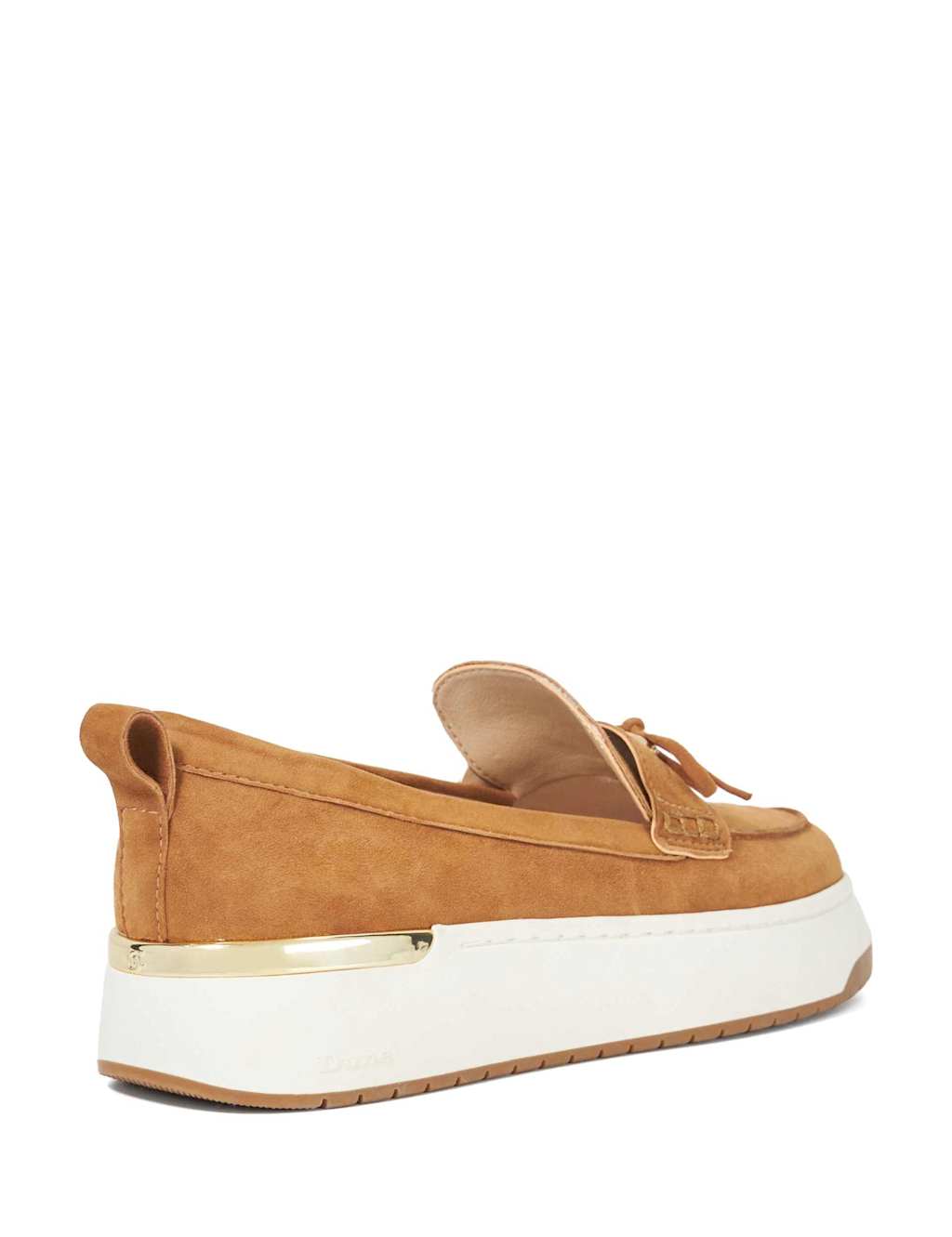Suede Bow Flat Loafers 4 of 6