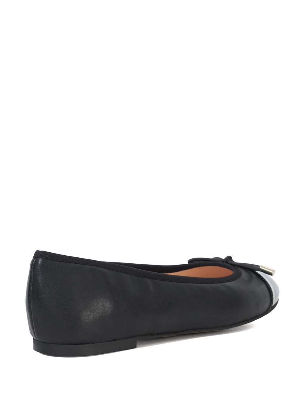Wide Fit Leather Patent Toe Ballet Pumps 5 of 6
