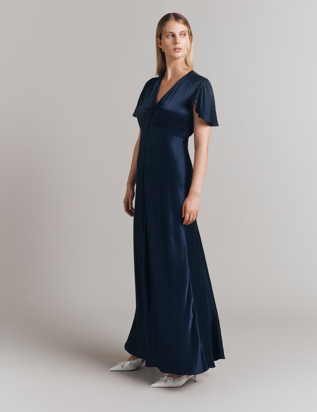 V-Neck Maxi Skater Dress 4 of 4