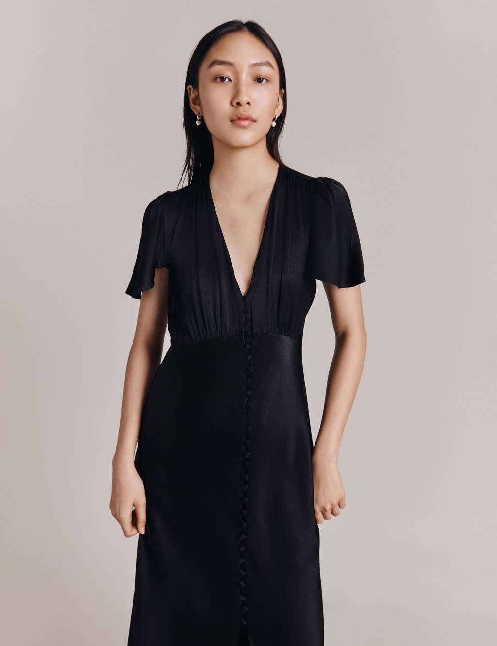 V-Neck Maxi Skater Dress 2 of 4