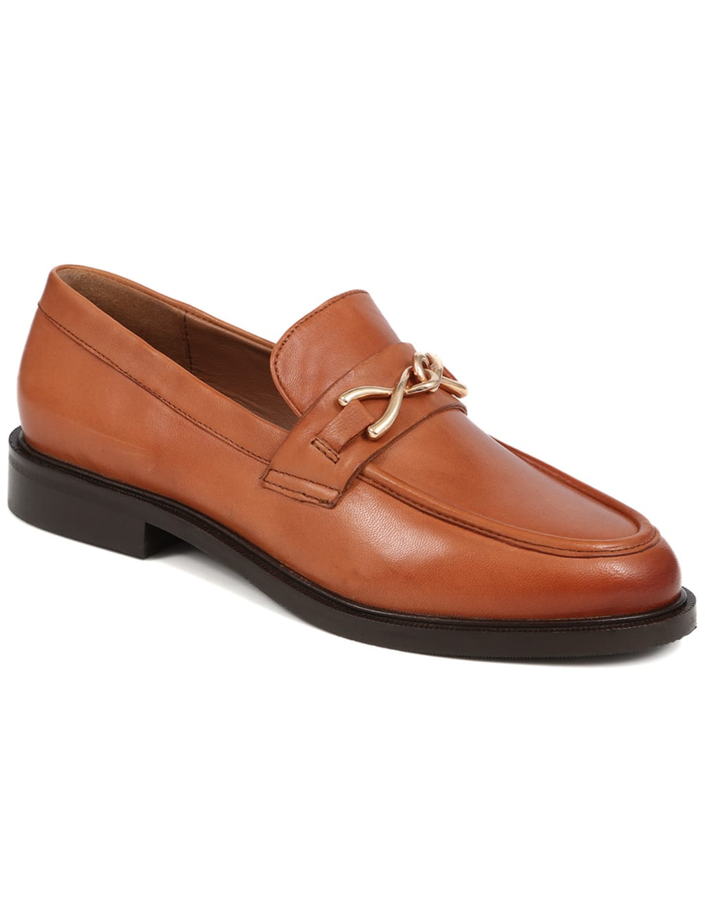 Leather Bar Flat Loafers 4 of 7