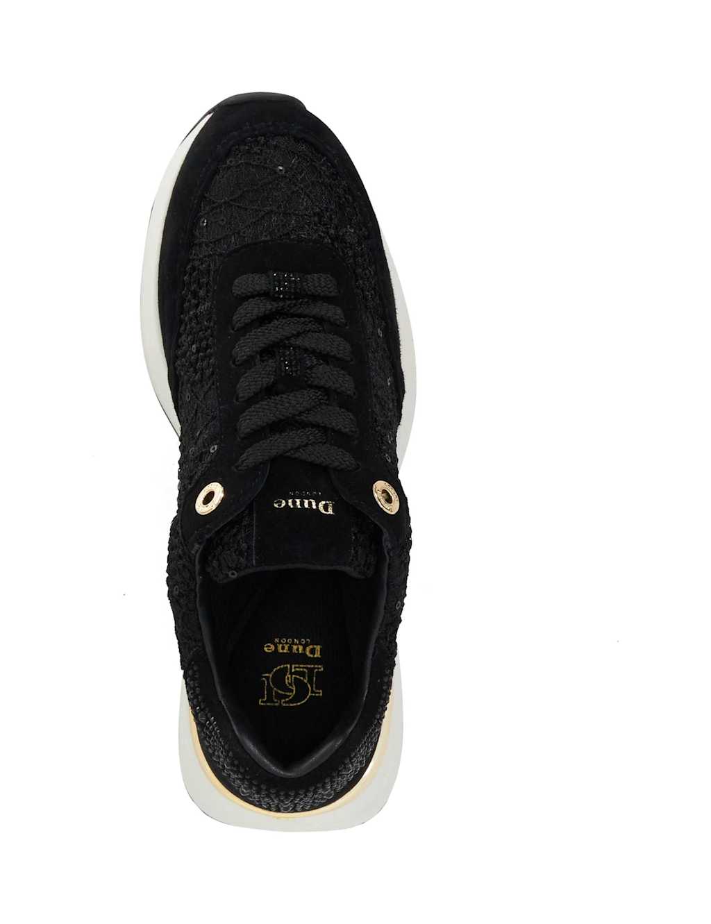 Lace Up Sequin Trainers 2 of 5