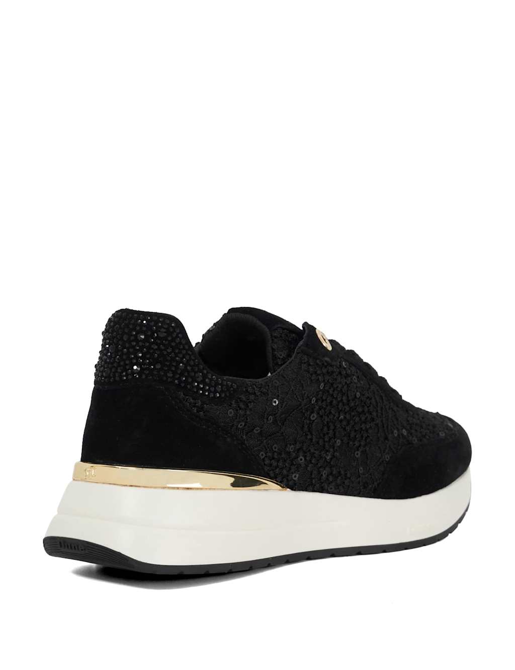 Lace Up Sequin Trainers 4 of 5