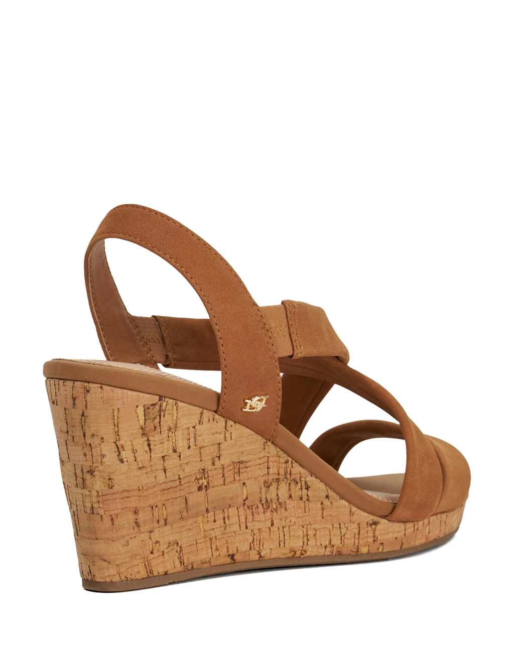 Wide Fit Leather Strappy Wedge Sandals 4 of 6