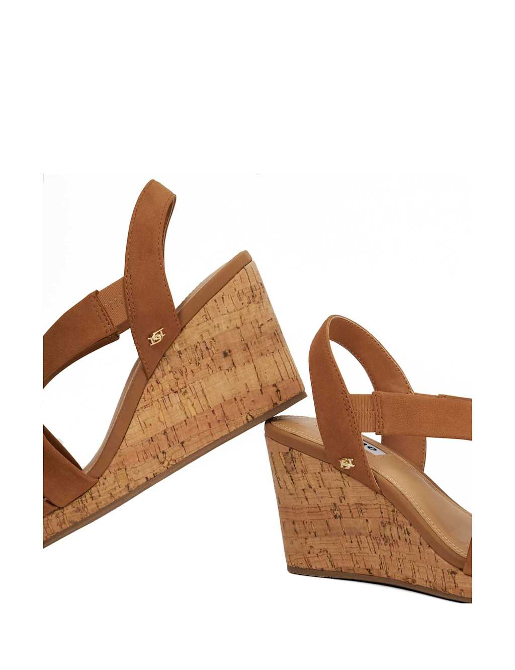Wide Fit Leather Strappy Wedge Sandals 6 of 6