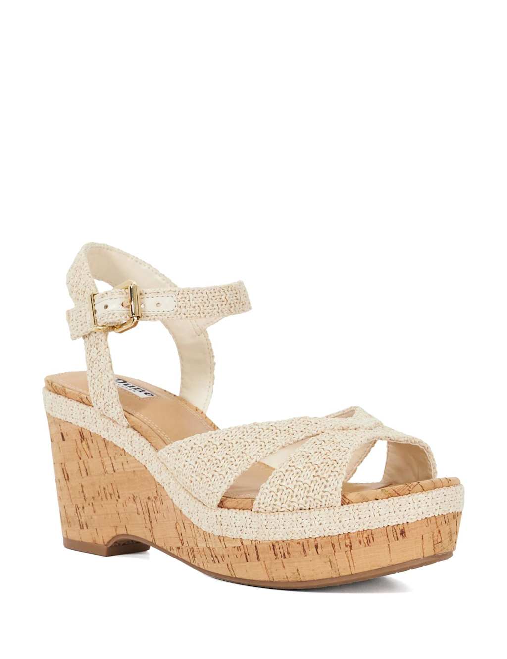 Wide Fit Cork Ankle Strap Wedge Sandals 3 of 5