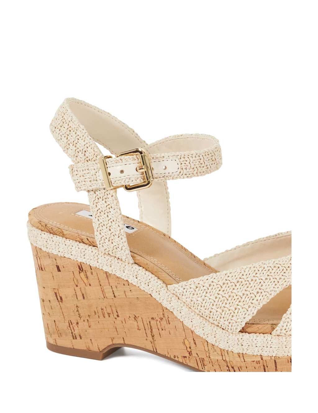 Wide Fit Cork Ankle Strap Wedge Sandals 5 of 5
