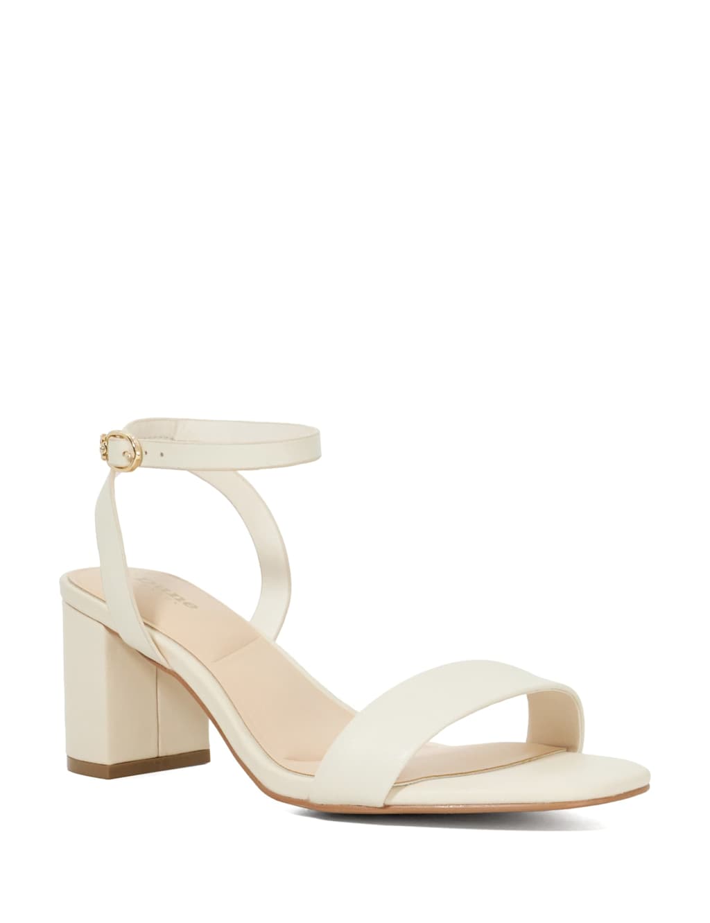 Wide Fit Leather Block Heel Sandals 3 of 5